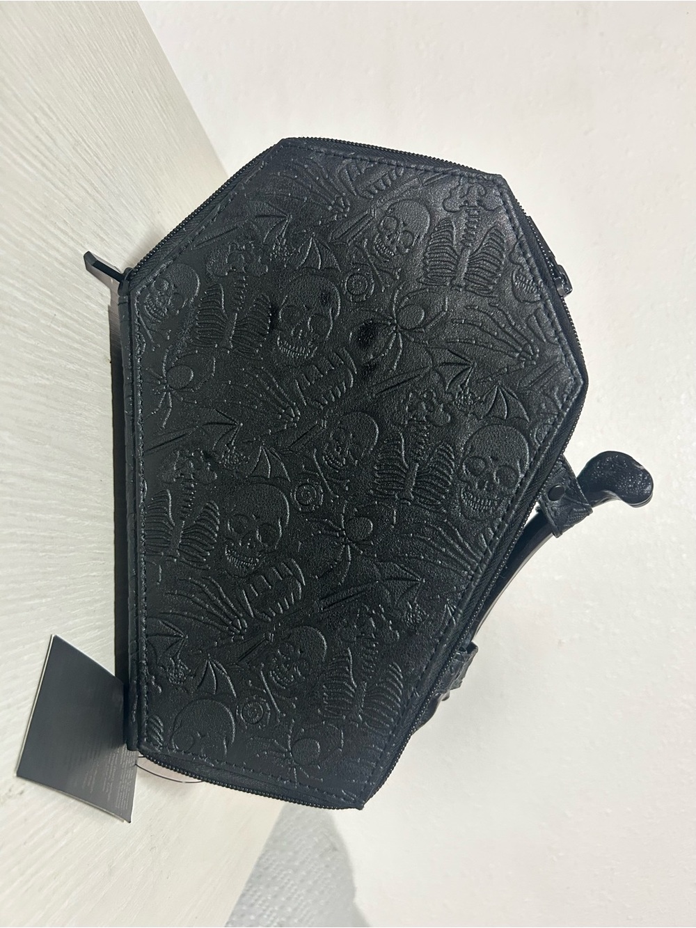 Kreepsville Black Embossed Skull Coffin
